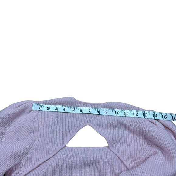 EUC Design History Women's Sz M Sweetheart Cashmere Sweater in Light‎ Pink - Picture 10 of 12